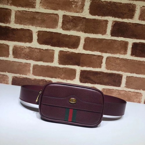 Geantă de mână Gucci GG Original din piele 519308 Burgundy