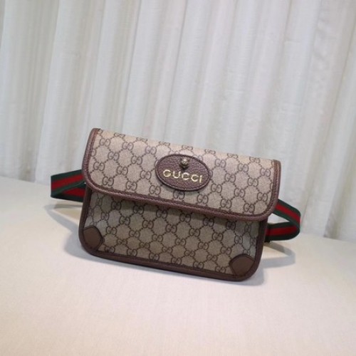 Geantă de mână Gucci GG Supreme 493930 Maro
