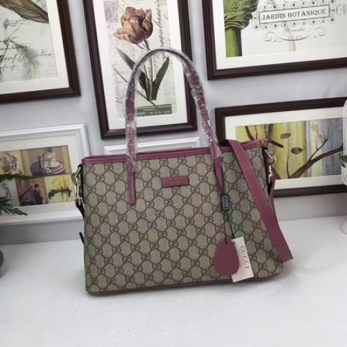 Geantă tote Gucci GG Supreme Canvas 353440 Rose