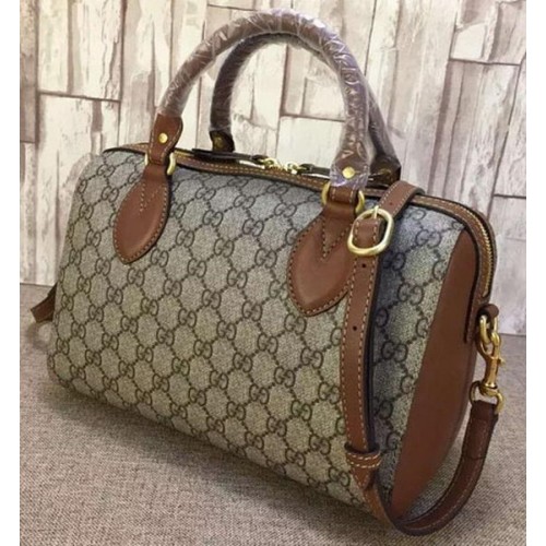 Geantă Gucci GG Supreme cu mâner superior 409529 maro