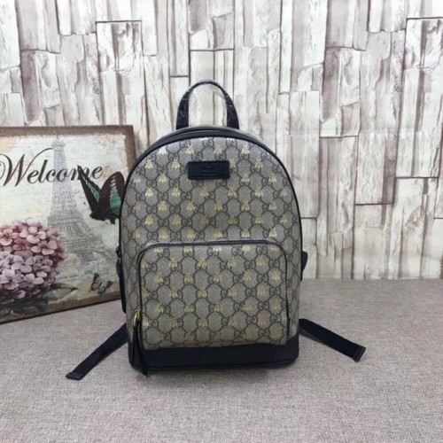Rucsac Gucci GG Supreme cu albine 427042 Negru