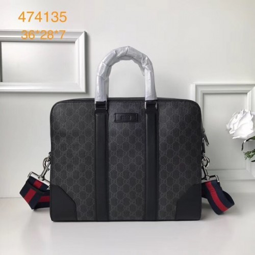 Geantă tote Gucci GG din pânză de calitate superioară 387102 neagră