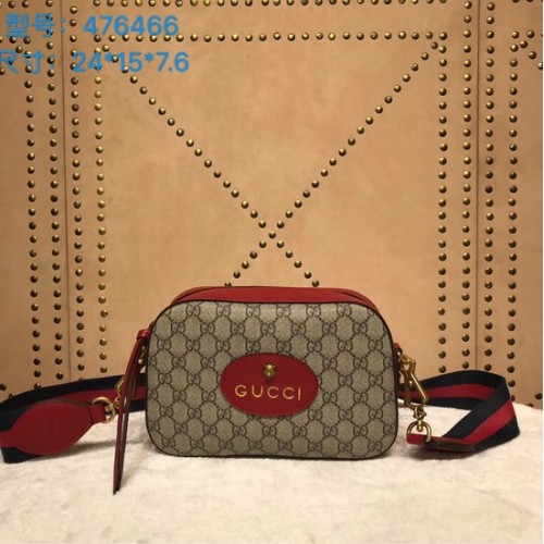 Geantă Gucci GG Ophidia din pânză Messenger 476466 Roșie