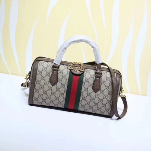 Geantă Gucci GG originală din pânză ophidia 524532 maro