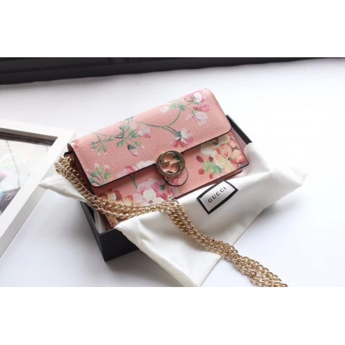 Poșetă de umăr Gucci GG din pânză de calitate superioară 409340 roz