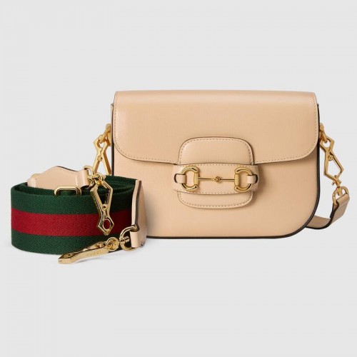 Geantă mică Gucci Horsebit 1955 658574 Bej