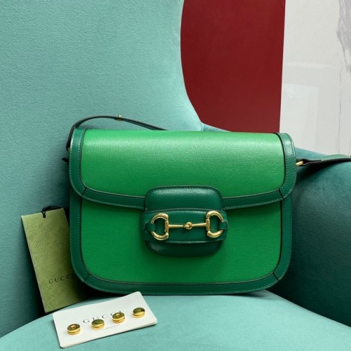 Geantă mică Gucci Horsebit 1955 658574 verde