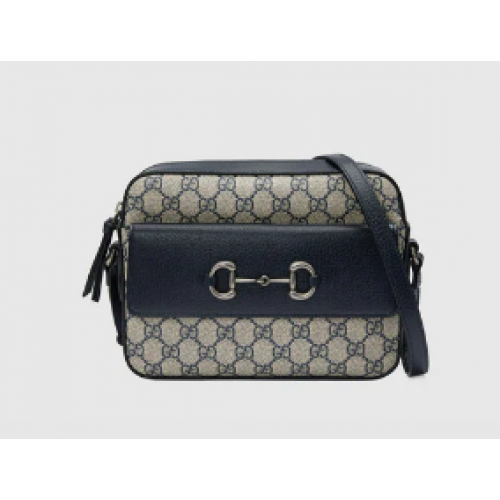 Geantă mică Gucci Horsebit 1955 645454 albastră