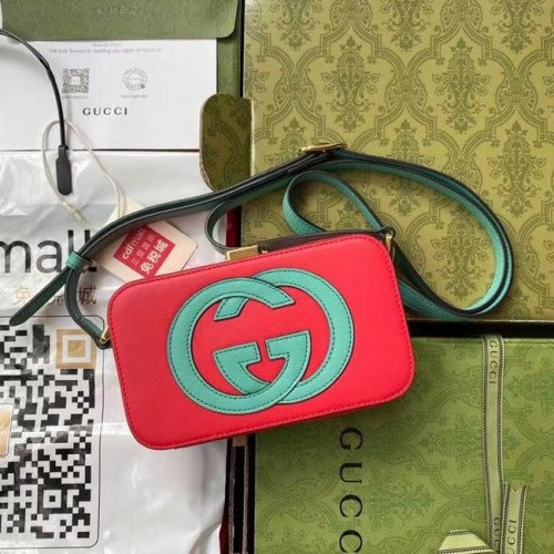 Geantă mini Gucci Interlocking G 658230 roșie