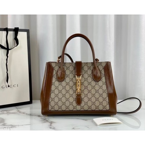 Geantă tote medie Gucci Jackie 1961 649016 maro