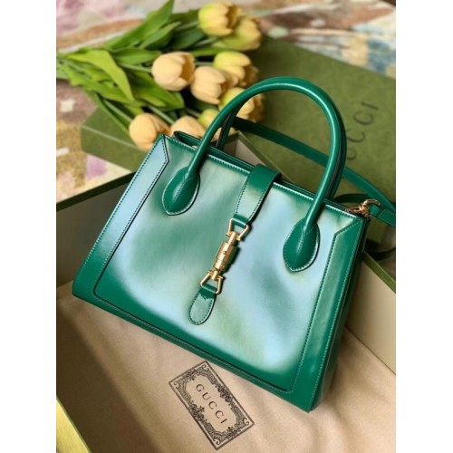Geantă tote medie Gucci Jackie 1961 649016 verde