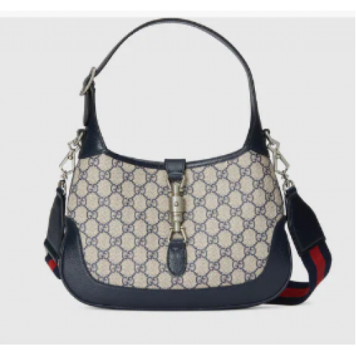 Geantă de umăr Gucci Jackie 1961 mică GG 678843 albastră