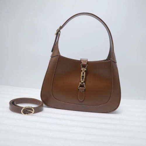 Geantă hobo mică Gucci Jackie 1961 636709 maro