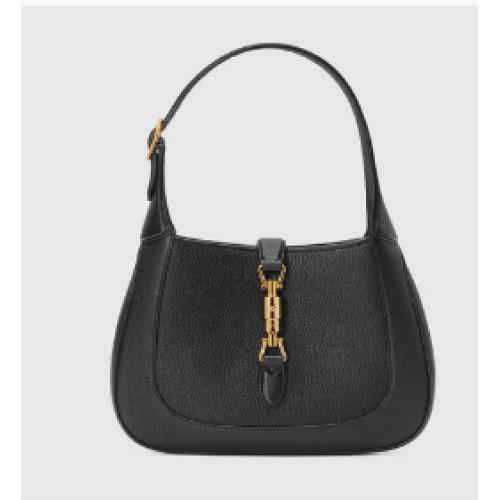 Geantă mică Gucci Jackie 1961 din cereale naturale 636709 Negru