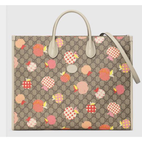 Geanta mare Gucci Les Pommes 659980 Alb