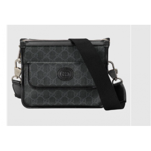 Geantă Gucci Messenger cu imprimeu G 674164 negru