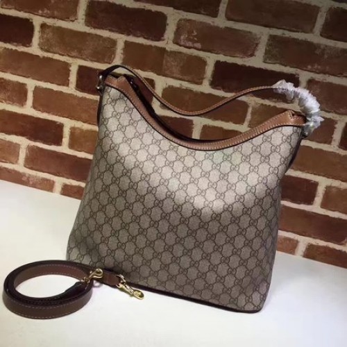 Geantă hobo Gucci Miss GG Canvas 414930 Caisă
