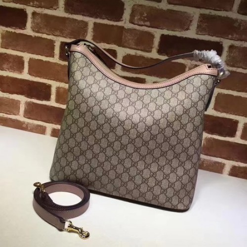 Geantă hobo Gucci Miss GG Canvas 414930 Roz
