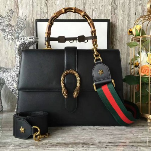 Geantă Gucci Now Bamboo Shopper 421999A Neagră