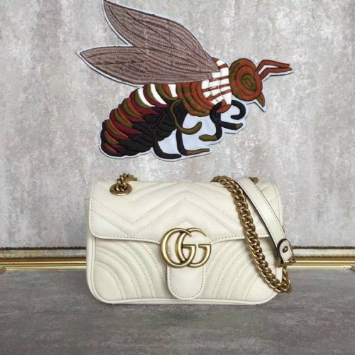 Gucci Now GG Marmont Mini Bag 446744 Alb