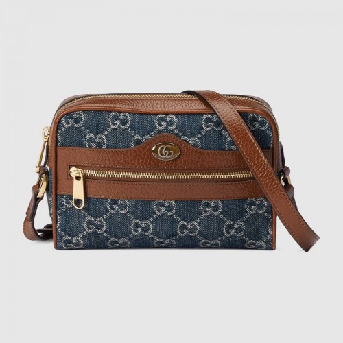 Geantă mini Gucci Ophidia GG 517350 Albastru închis