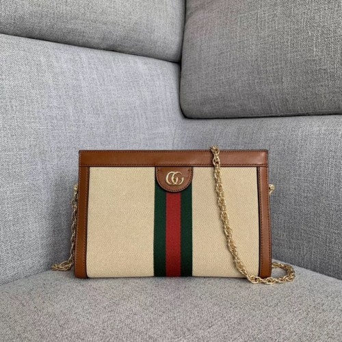 Geantă de umăr mică Gucci Ophidia GG 503877 Bej