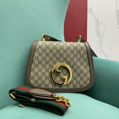 Geantă de umăr mică Gucci Ophidia GG 699210 Maro