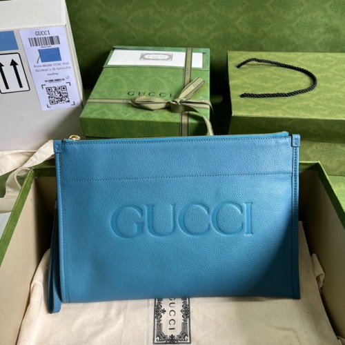 Geantă Gucci Ophidia din piele 681200 albastră