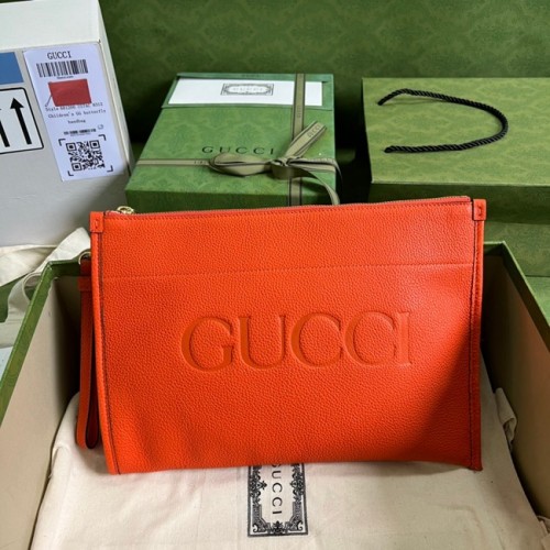 Geantă Gucci Ophidia din piele 681200 portocalie