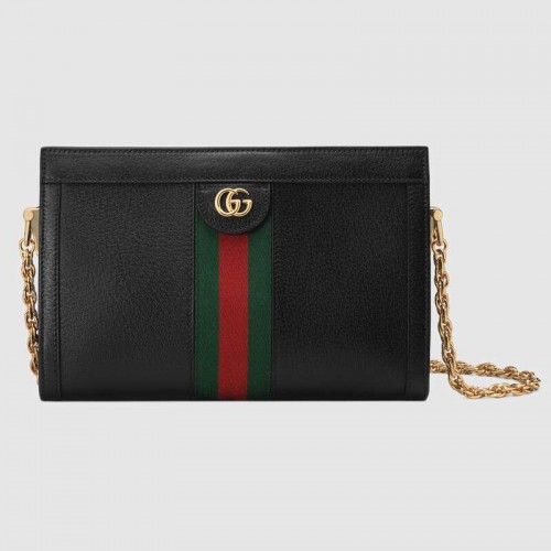 Geantă de umăr mică Gucci Ophidia 503877 neagră