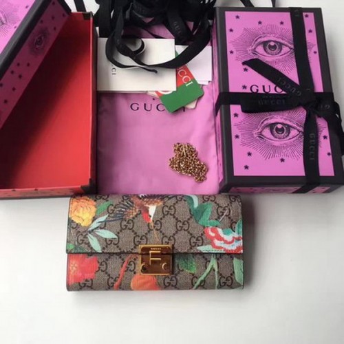 Portofel continental Gucci Padlock 453506 Roșu