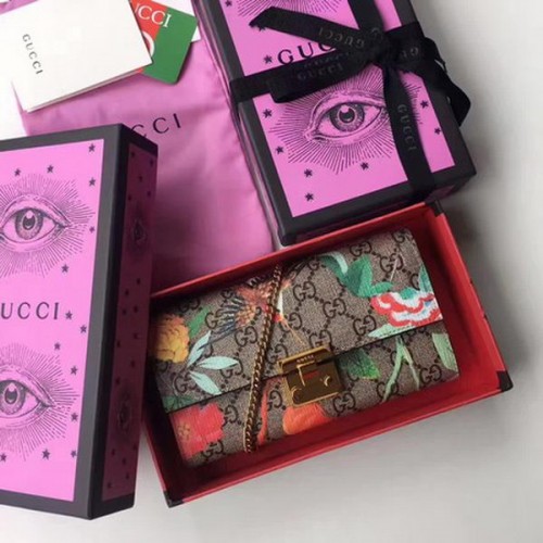 Portofel continental Gucci Padlock 453506 Vin