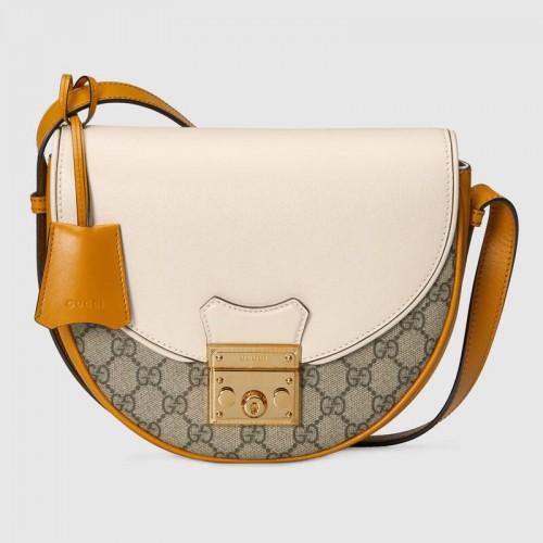 Geantă de umăr mică Gucci Padlock 644524 albă