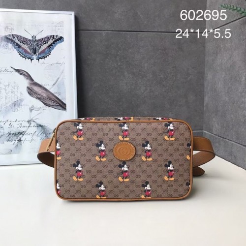 Geantă de mână Gucci Pineapple GG Supreme 602695 maro