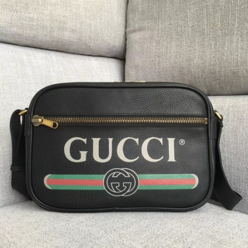 Geantă de umăr Gucci Print 523589 neagră