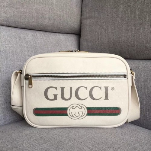 Geantă de umăr Gucci Print 523589 albă