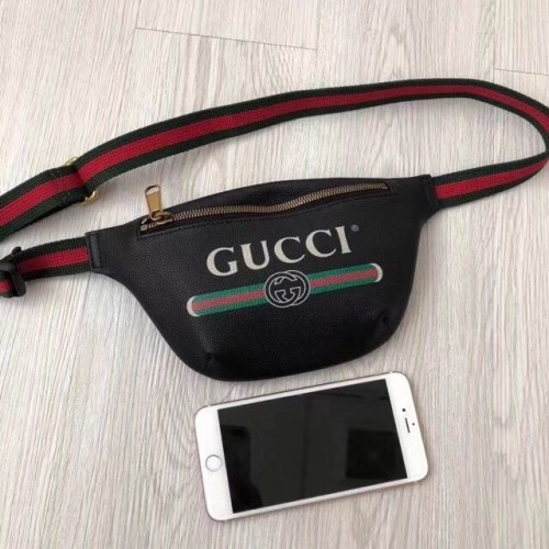 Geantă mică cu imprimeu Gucci 527792 neagră