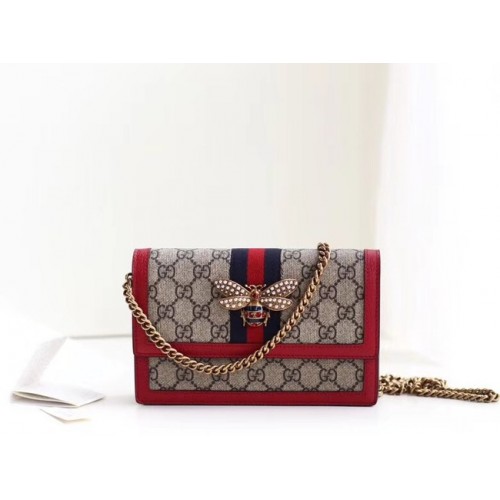 Geantă mini Gucci Queen Margaret GG 476079 roșie