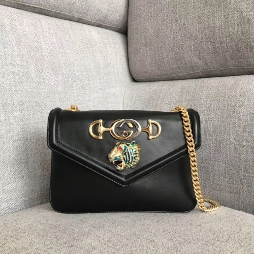 Geantă de umăr mică Gucci Rajah 537243 neagră