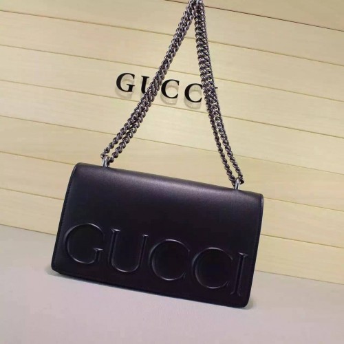 Genți de umăr Gucci 410248 Negre