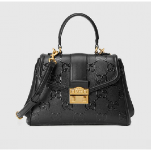 Geantă mică Gucci cu mâner superior GG 675791 neagră