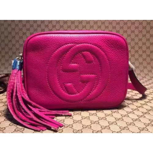 Geantă Gucci Soho din piele de vițel Disco 308364 Roz