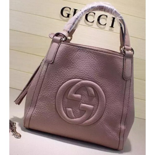 Geantă de umăr din piele Gucci Soho 336751 Caisă