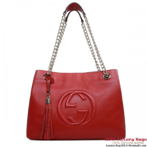 Geantă tote medie Gucci Soho 308982 Roșie