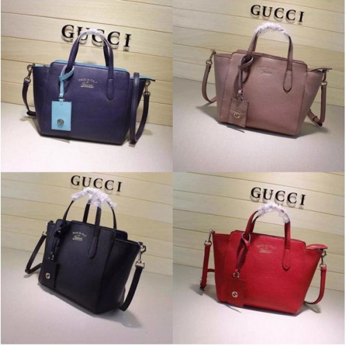 Genți Gucci Swing mini din piele cu mâner superior 368827