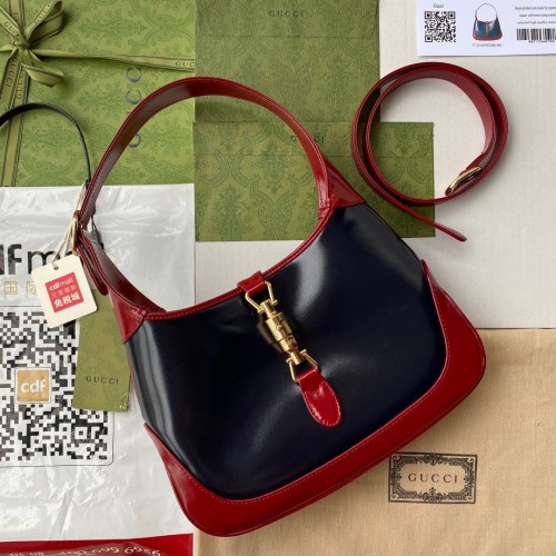 Geantă hobo din piele Gucci Vintage Jackie 1961 Original 636706 Negru Vin