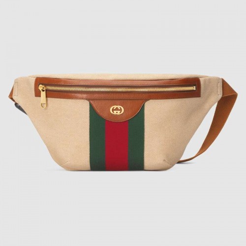 Geantă cu curea Gucci Vintage din pânză 575082 Bej
