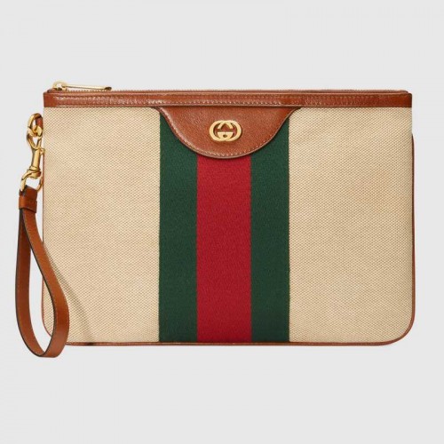 Gucci Geantă vintage din pânză 576053 Bej