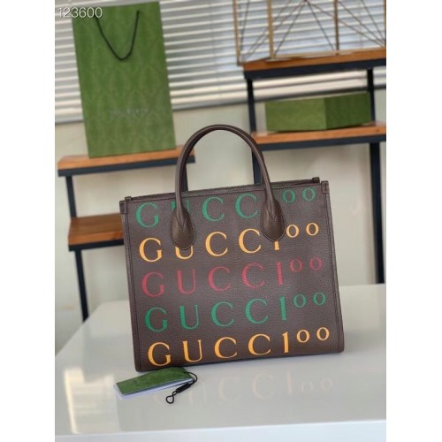 Geantă tote medie Gucci 680956 maro