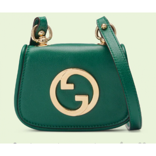 Portofel mini pentru carduri Gucci Blondie 698635 Verde smarald